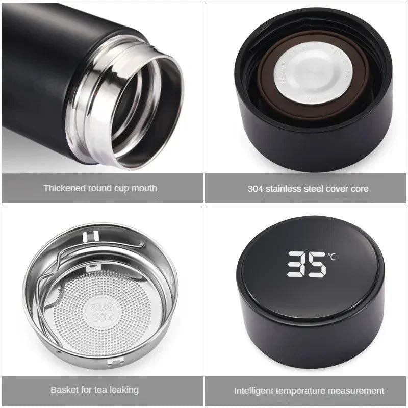 500ml Edelstahl Thermoflasche mit LED Display