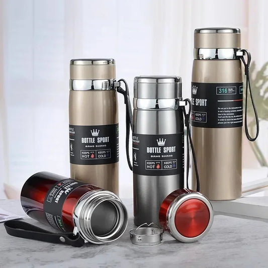Olevo Thermowasserflasche Edelstahl